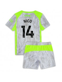 Manchester City Nico Gonzalez #14 Dječji Rezervni Dres kompleti 2025-26 Kratak Rukavima (+ kratke hlače)